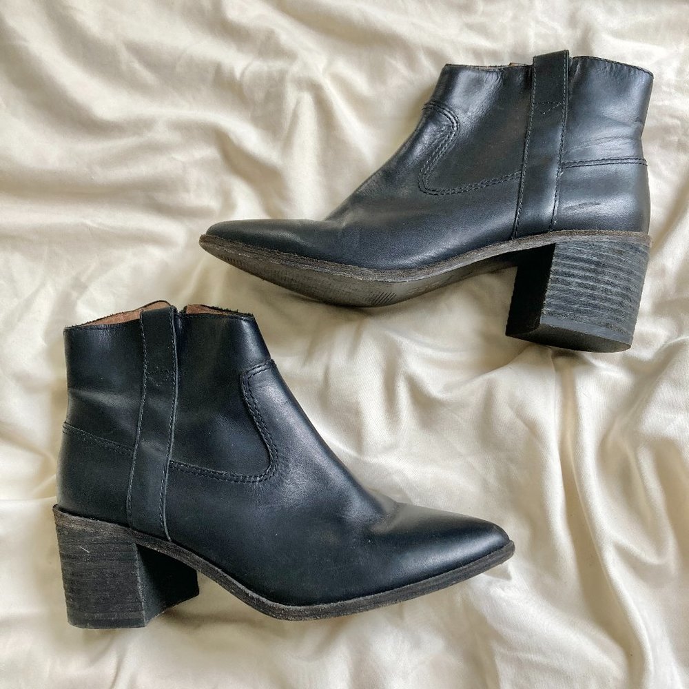 Madewell cowgirl booties size 6.5 leather